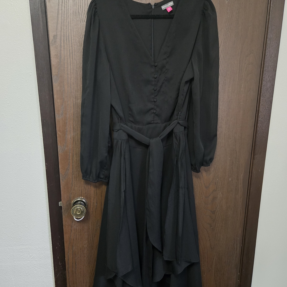 Vince Camuto Black Long Sleeve Dress